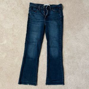 Wash Ankle Cropped Subtle Flare Jeans